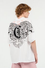 JC T-Shirt Mit Mirror-Jaguar Und Monogramm JC Weiß UFT040-UF060