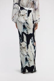 RC Marble Print Skirt Black/White TWT310-7NN18