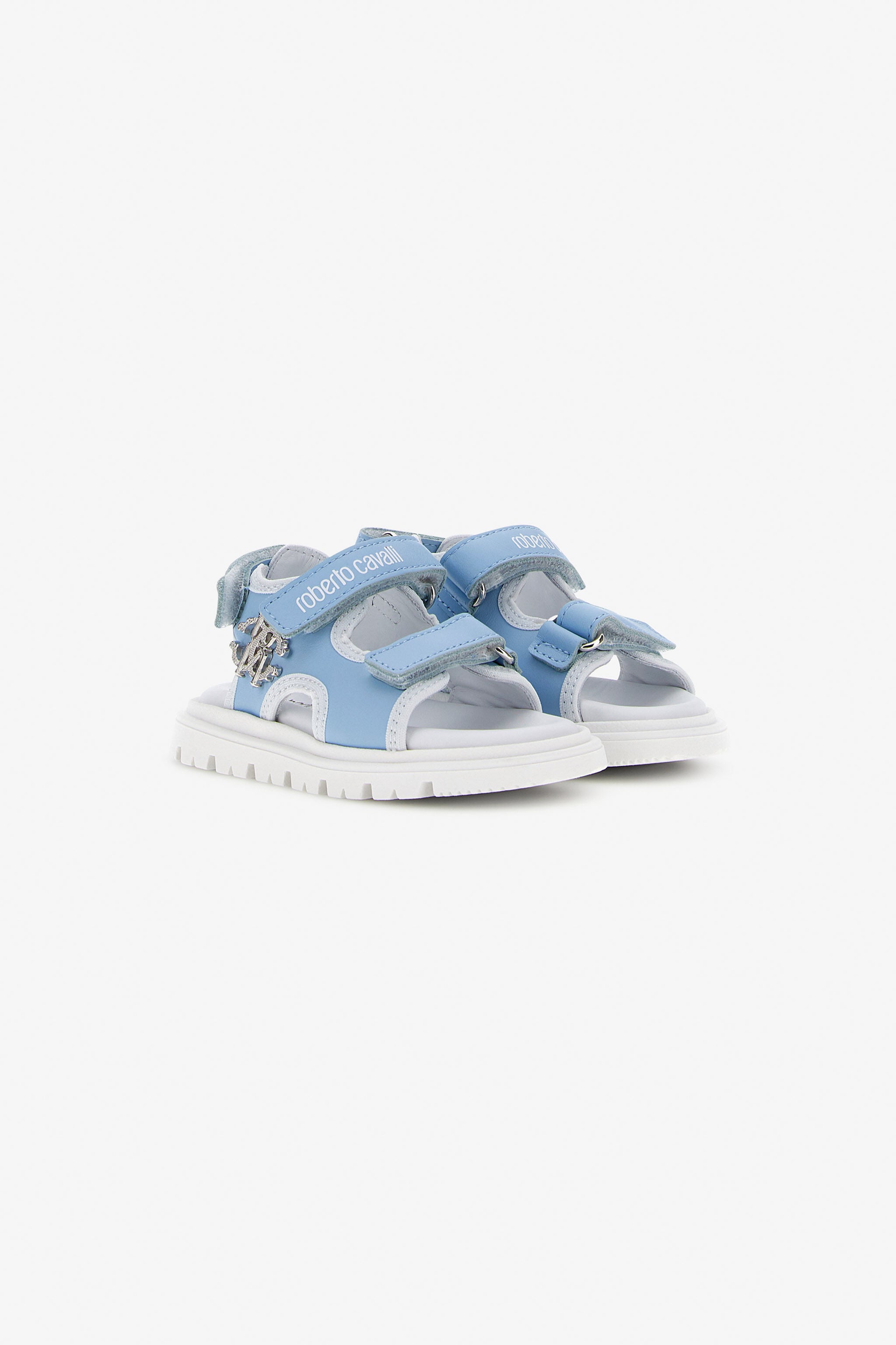 JU RC Logo Sandals JU RC Logo Sandals SKY BLUE/WHITESILVER SJS00K-PZJ02
