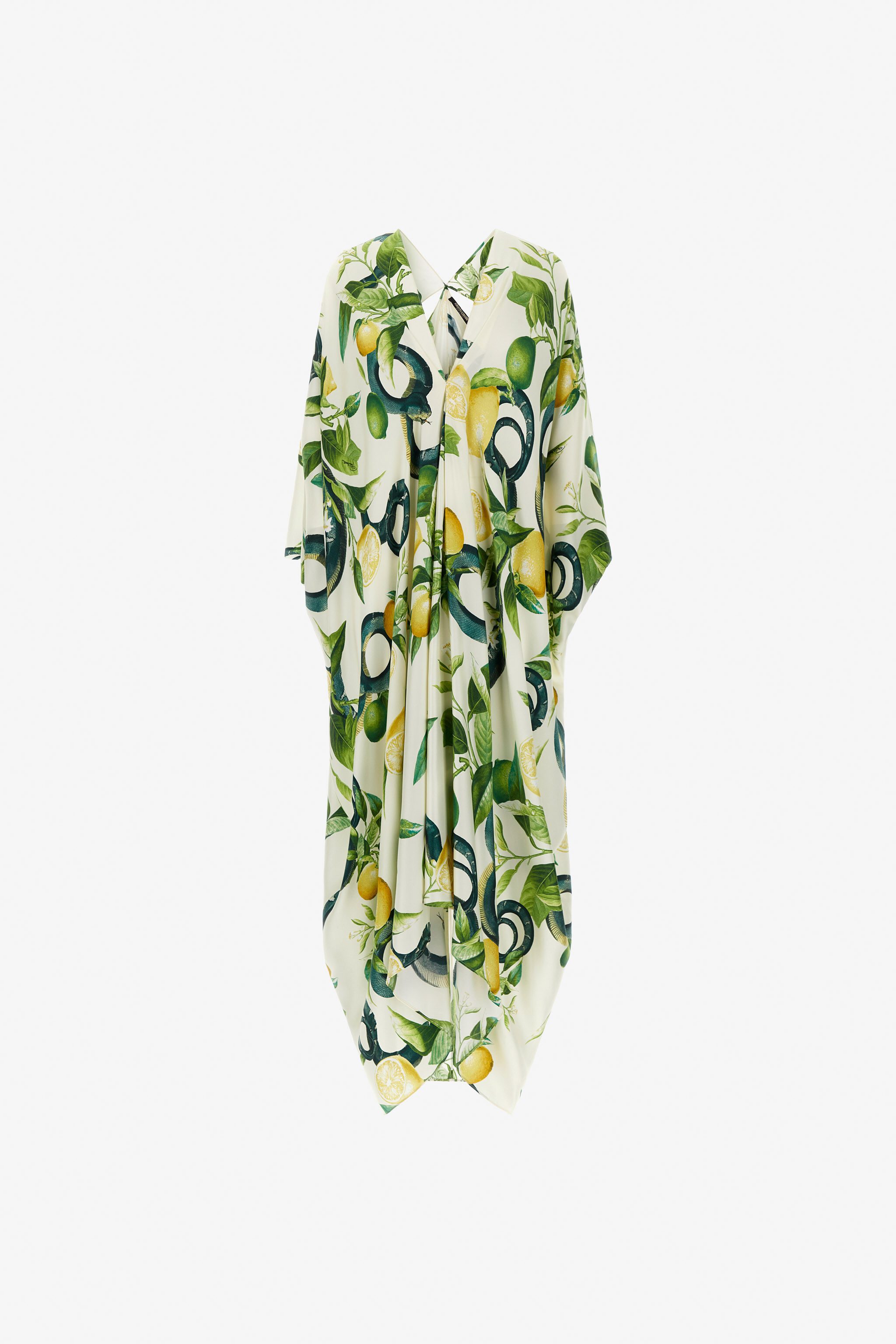 Kaftano Lemon print in Ivory for Women | Roberto Cavalli®