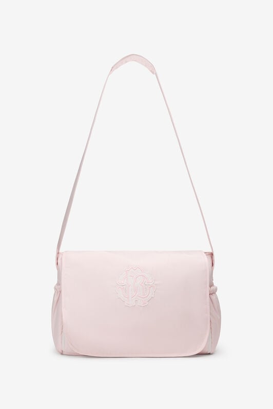JU RC Monogram-Embroidered Changing Bag BABY PINK TJT824-SB001