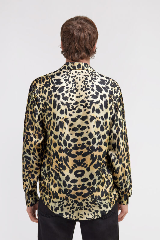 RC Shirt with Leopard print Light Brown SRT713-4QO20