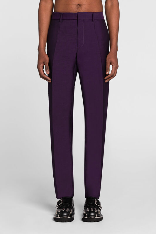 RC Harness Slim-Fit Tuxedo Trousers Purple PNT215-WC008