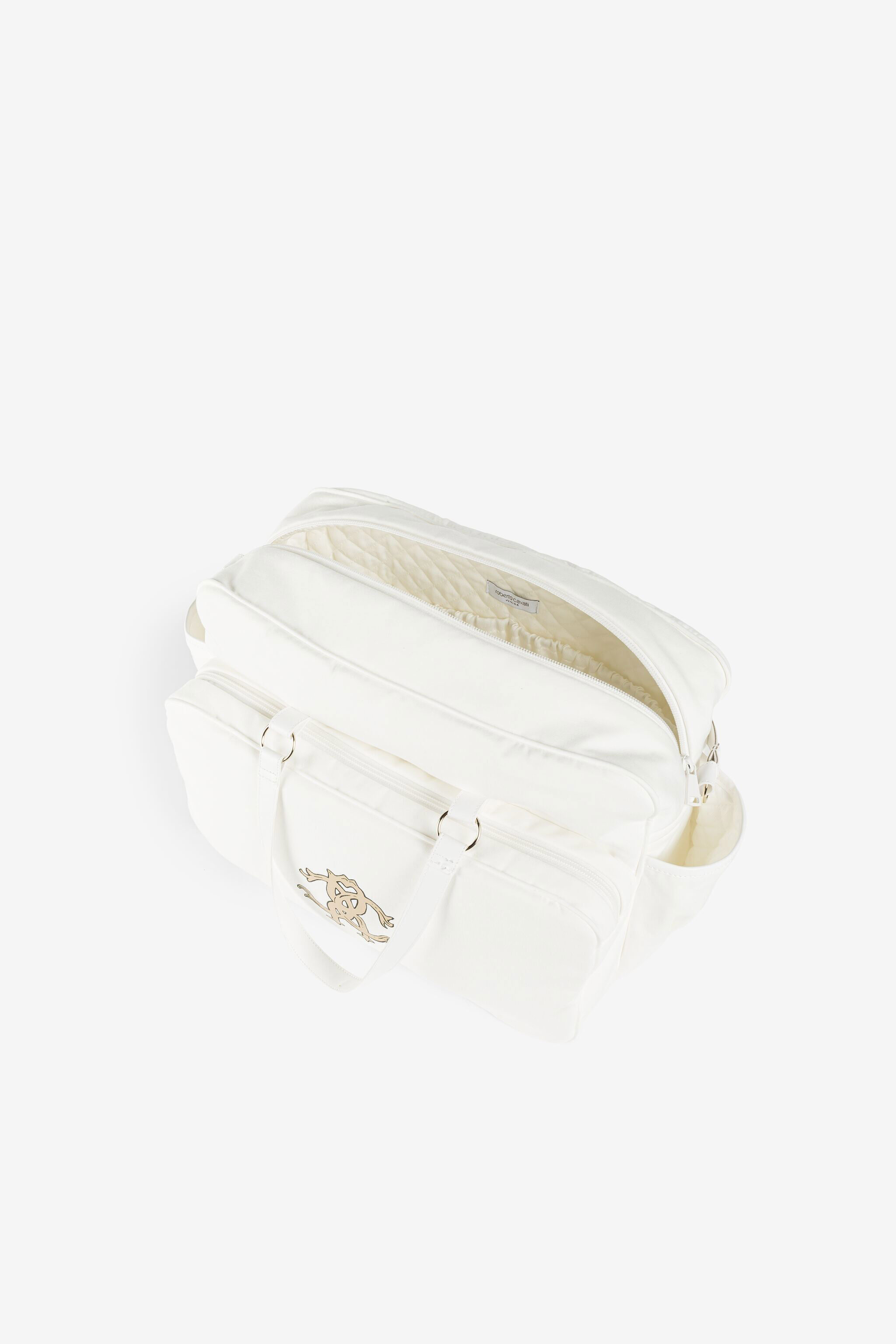 JU RC Monogram-Print Changing Bag JU RC Monogram-Print Changing Bag White QJB007-JV025