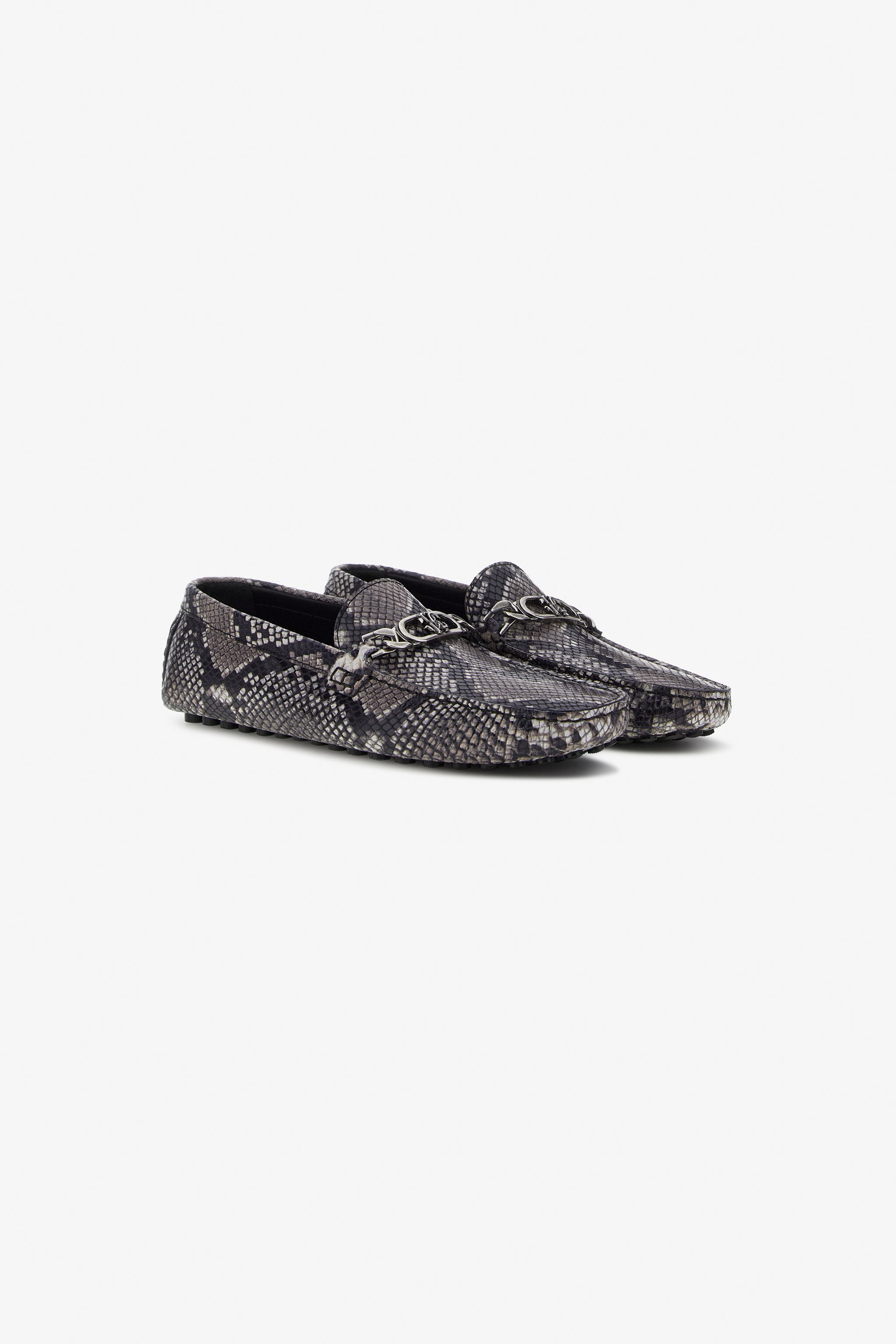 RC RC logo Mocassins Gris foncé SRS024-PZ181
