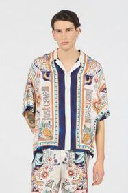 JC Hemd mit Tropical Garden-Print OFF WHITE WFM008-WF156