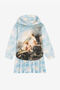 JU Wild Leda-Print Sweatshirt Dress JU Wild Leda-Print Sweatshirt Dress Light blue RJT10X-5OI04
