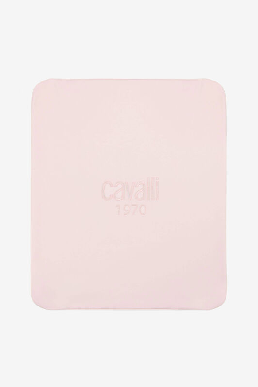 JU Logo-Embroidered Baby Blanket Pink OJT823-ISA2J