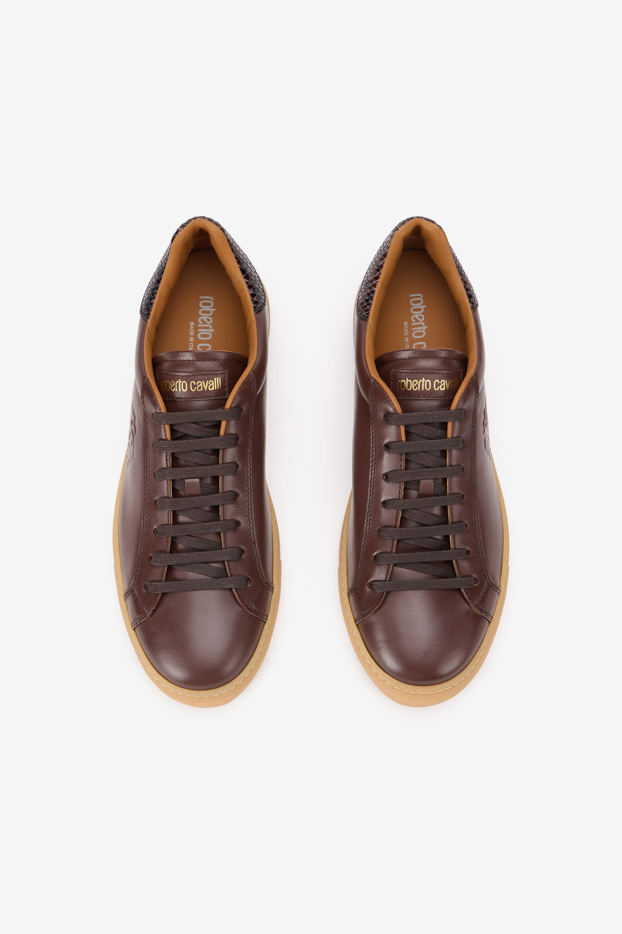 RC Brown Sneakers With Gum Sole RC Brown Sneakers With Gum Sole BROWN TOS00L-PZC15