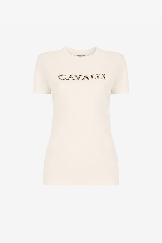 RC Logo-embroidered cotton T-shirt RC Logo-embroidered cotton T-shirt IVORY QKT60A-JD060