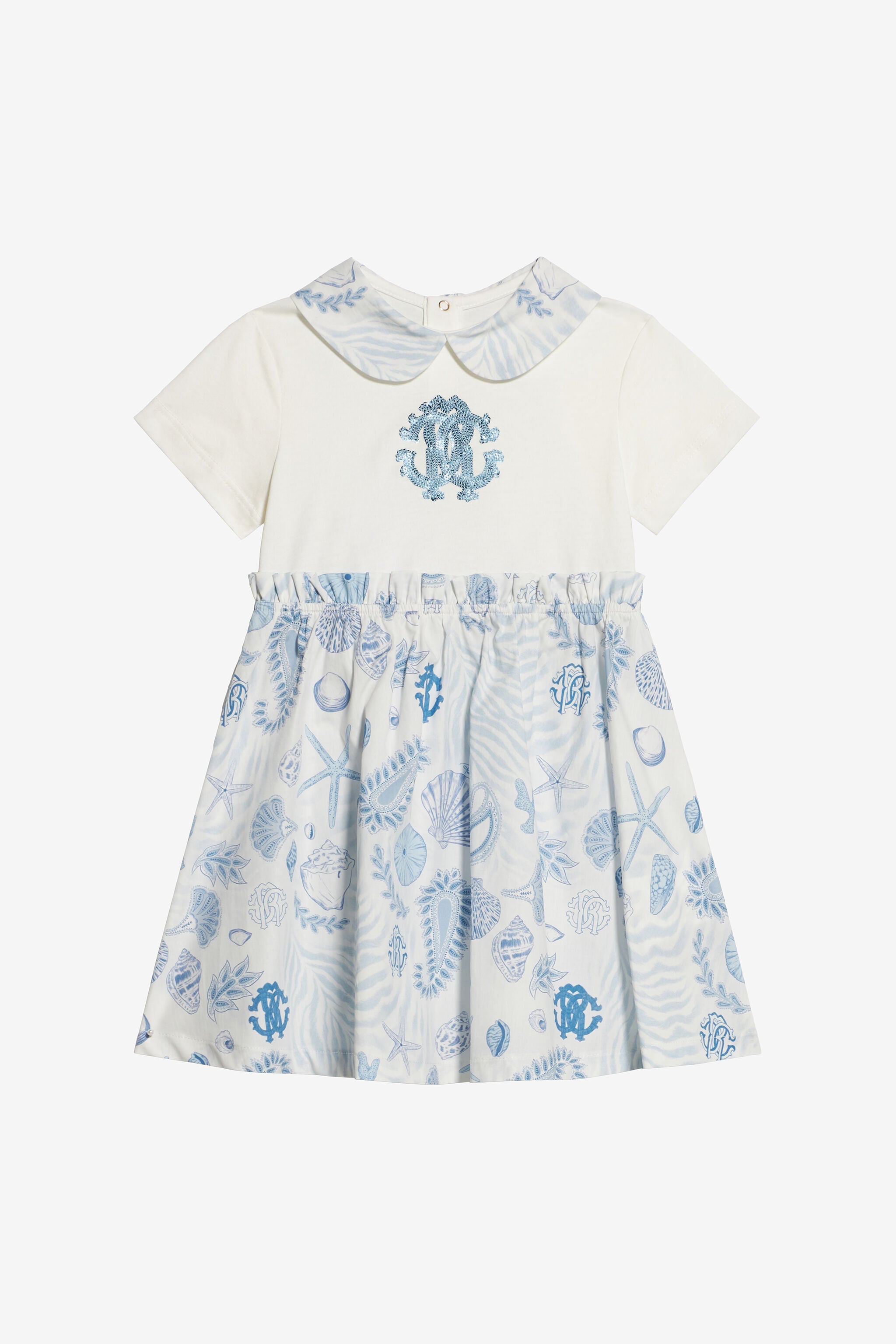 JU Printed Dress JU Printed Dress Light blue UJT105-JD001