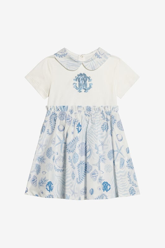 JU Printed Dress JU Printed Dress Light blue UJT105-JD001