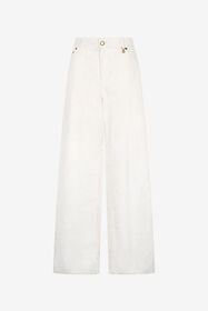 RC Pantaloni Stampa Wall Gamba Ampia Bianco UWT207-LG016