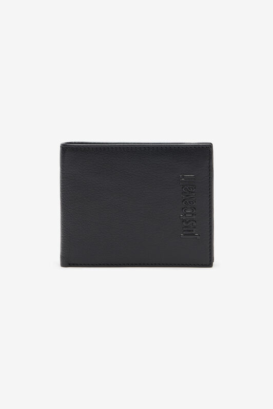 JC Just Cavalli Black Bifold Wallet with Embossed Logo JC Just Cavalli Black Bifold Wallet with Embossed Logo BLACK VFP020-VF576