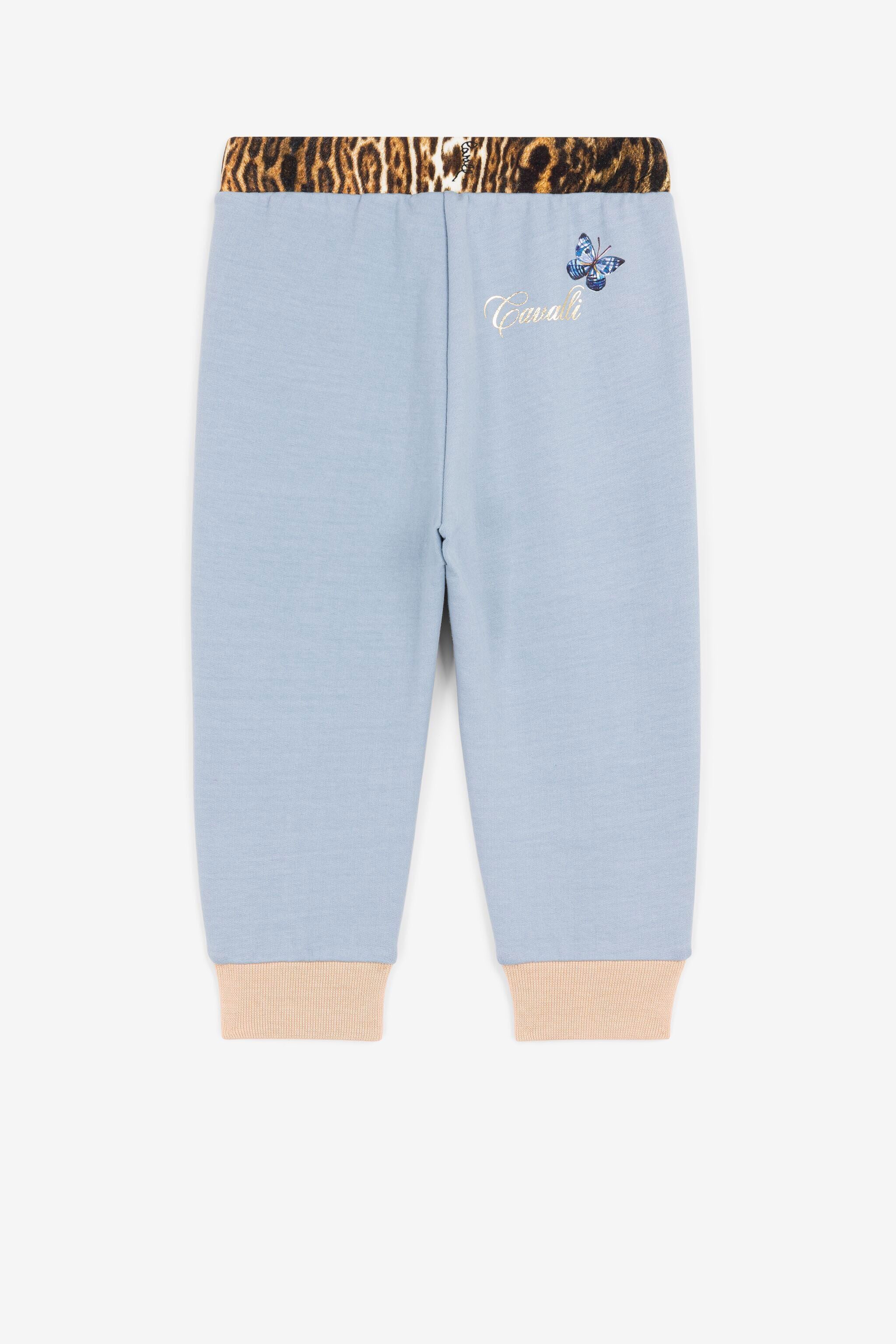 JU Jogginghose mit Schmetterling-Print JU Jogginghose mit Schmetterling-Print Hellblau PJT259-CF050