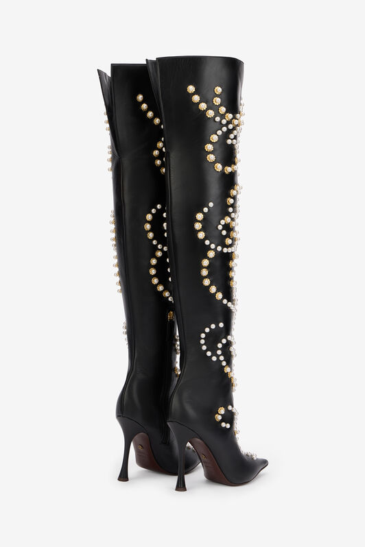RC Plain Heeled Boots RC Plain Heeled Boots BLACK WKS014-PZL11