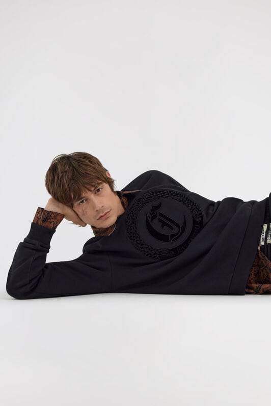 JC Just Cavalli Sweatshirt JC Just Cavalli Sweatshirt Black TFT052-TF069