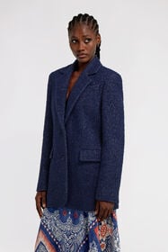 RC Double button Blazer Azul oscuro TKT405-GA029