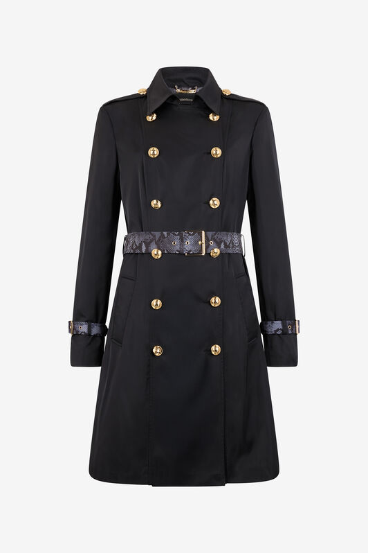 RC Trench Negro Con Mirror Snake Monogram BLACK QOT40B-4G002