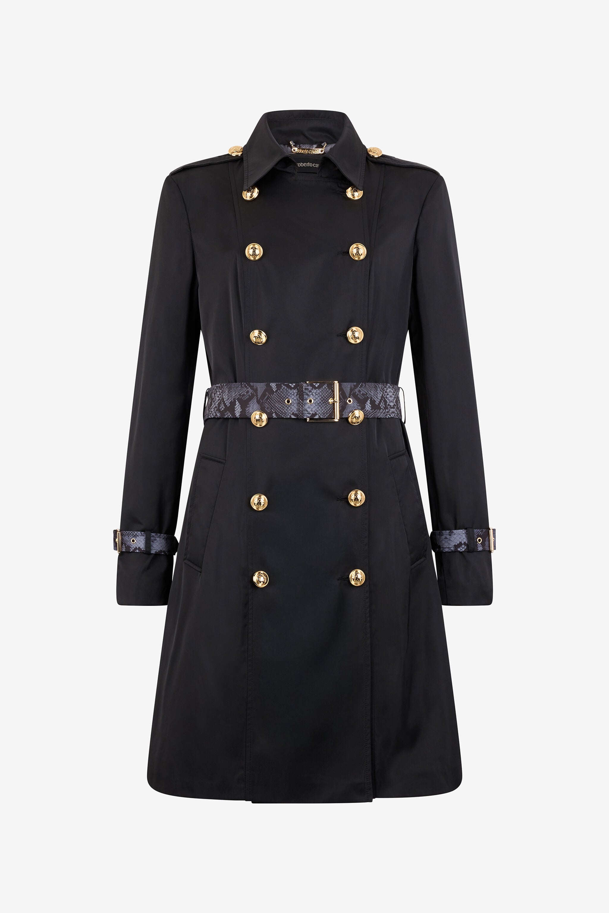 RC Trench Negro Con Mirror Snake Monogram BLACK QOT40B-4G002