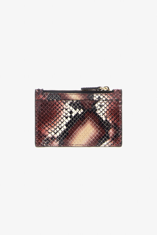 RC Logo-print leather card holder Purple TKA005-PZ02S