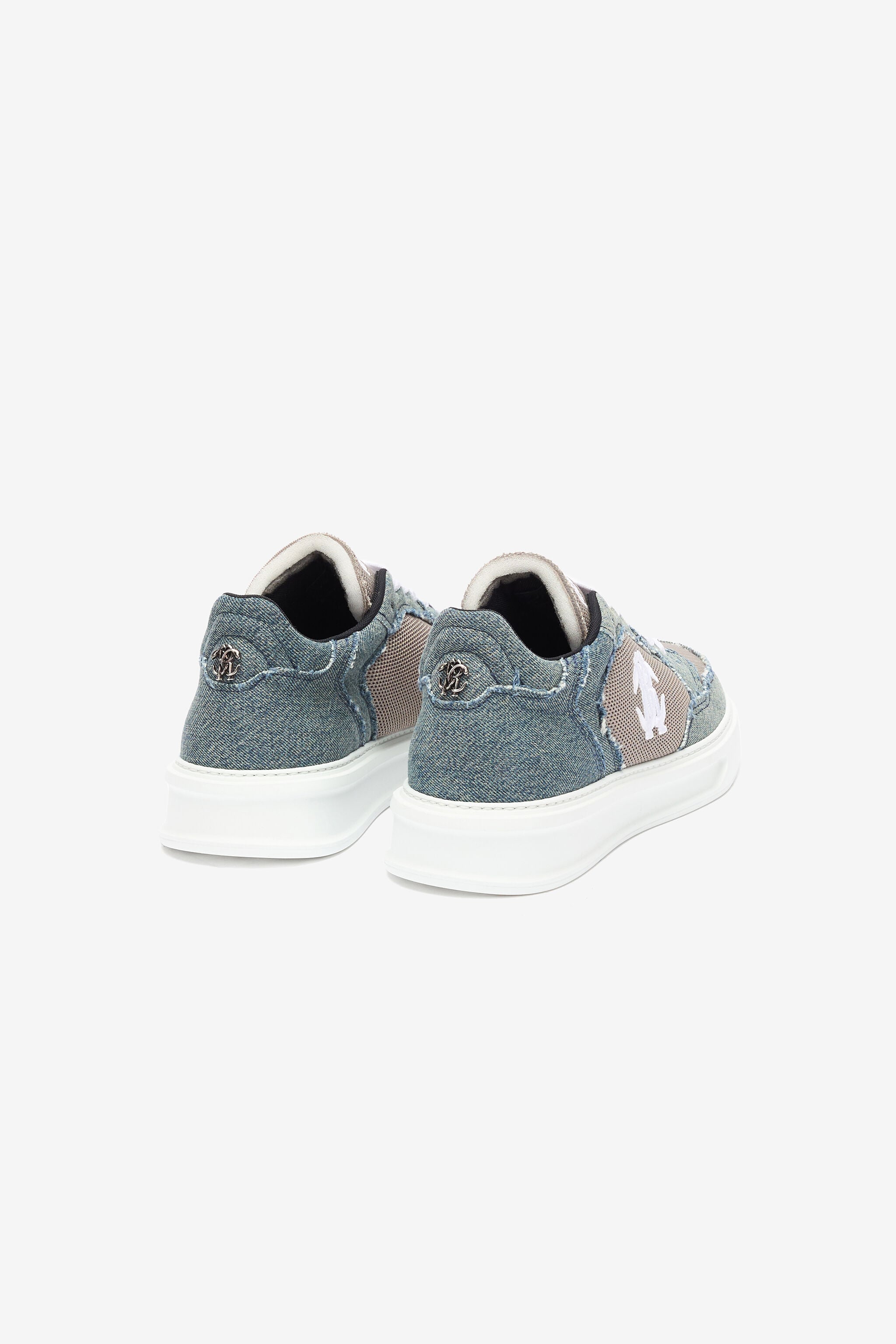 RC Denim And Mesh Sneakers RC Denim And Mesh Sneakers Gray URS076-DL001
