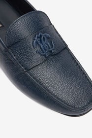 RC Mocasines de cuero BLU NAVY VRS017-PZB04