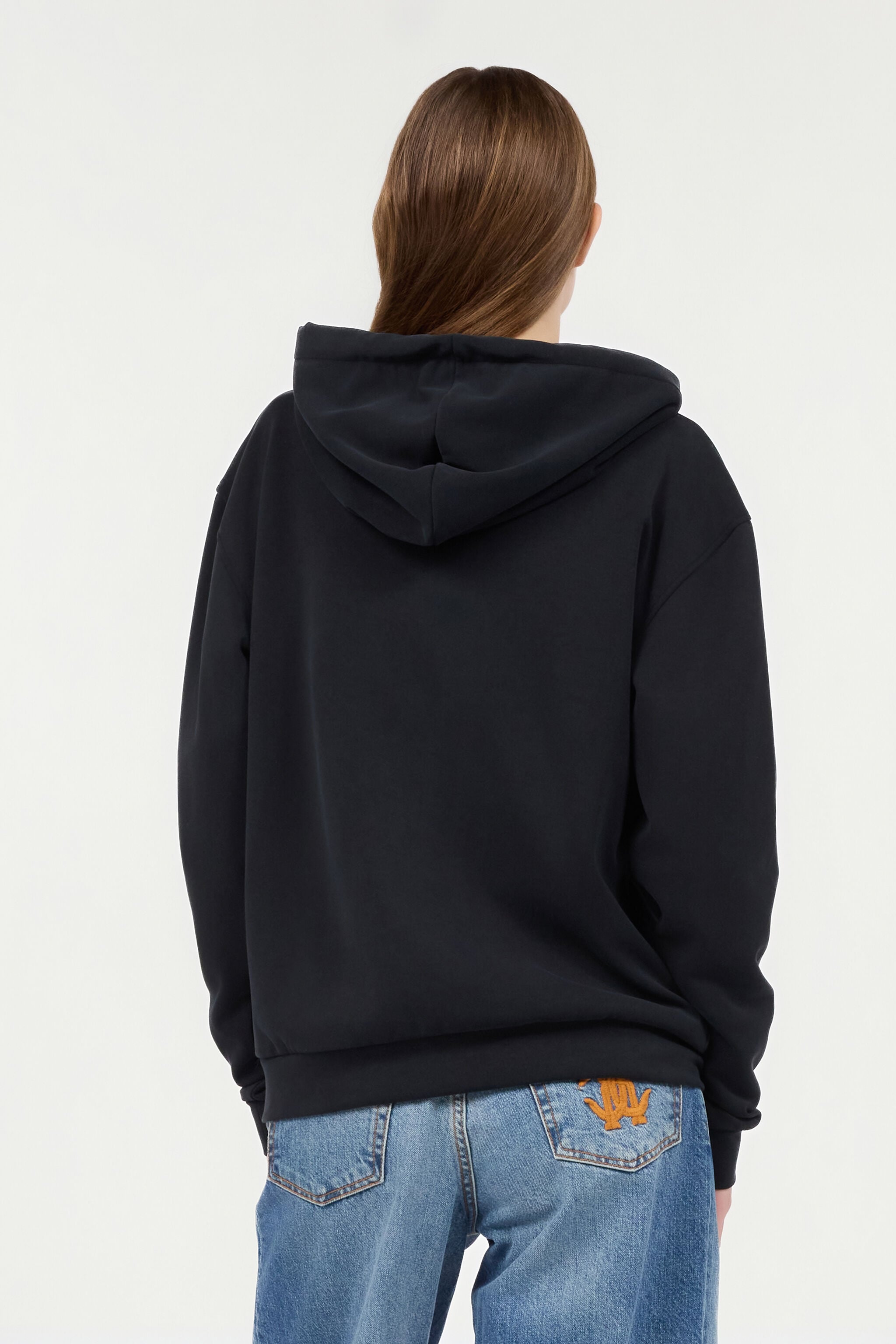 RC Black Hoodie Sweatshirt with RC Monogram Logo RC Black Hoodie Sweatshirt with RC Monogram Logo BLACK POT69C-CF054