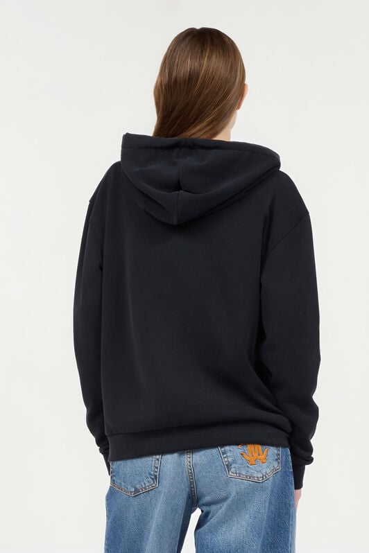 RC Black Hoodie Sweatshirt with RC Monogram Logo RC Black Hoodie Sweatshirt with RC Monogram Logo BLACK POT69C-CF054