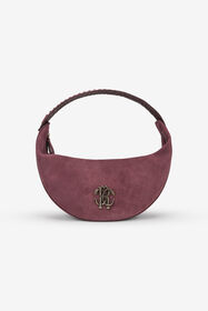 RC Burgundy Soft Shoulder Bag With RC Monogram BURGUNDY TOB00B-PZ563