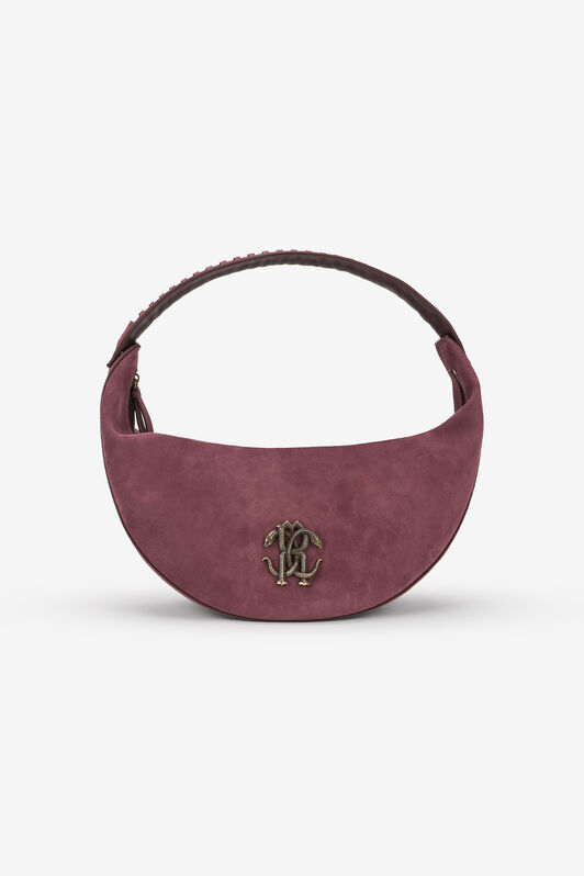 RC Burgundy Soft Shoulder Bag With RC Monogram RC Burgundy Soft Shoulder Bag With RC Monogram BURGUNDY TOB00B-PZ563