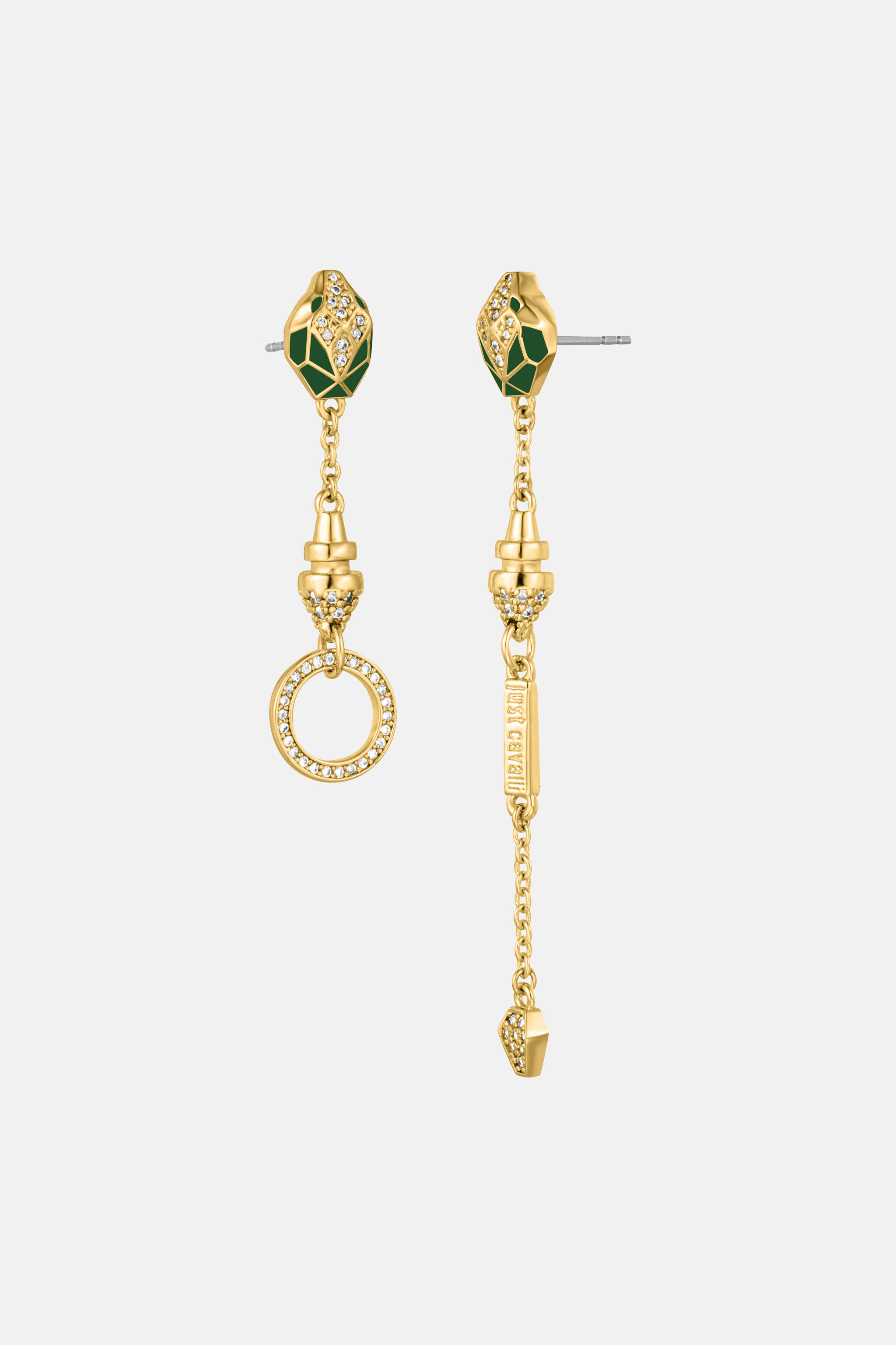 JC Just Cavalli Earrings JC Just Cavalli Earrings Gold,Green SALT6B-IT266