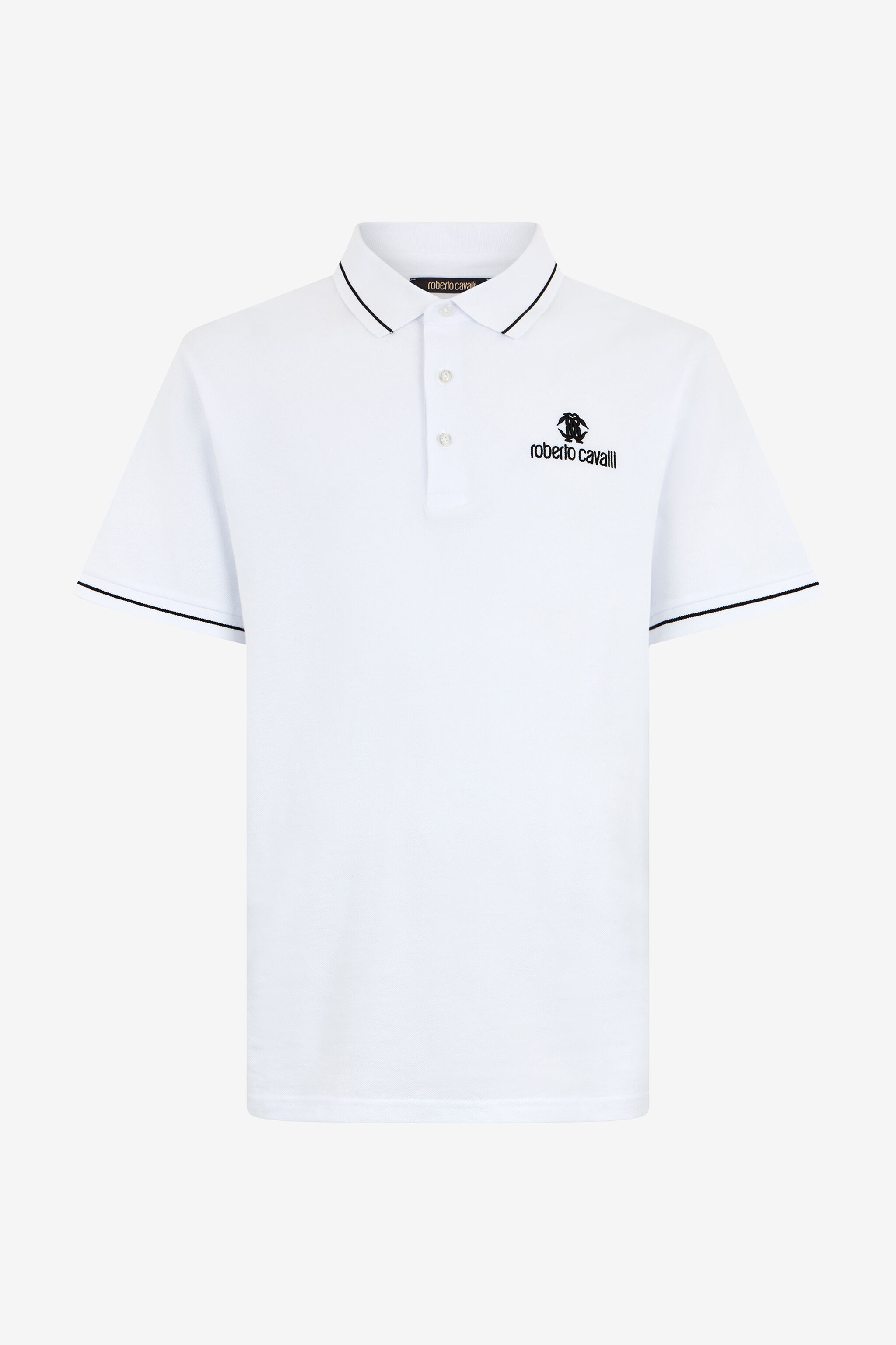 RC White Polo Shirt With RC Logo RC White Polo Shirt With RC Logo WHITE QOT64B-KB001
