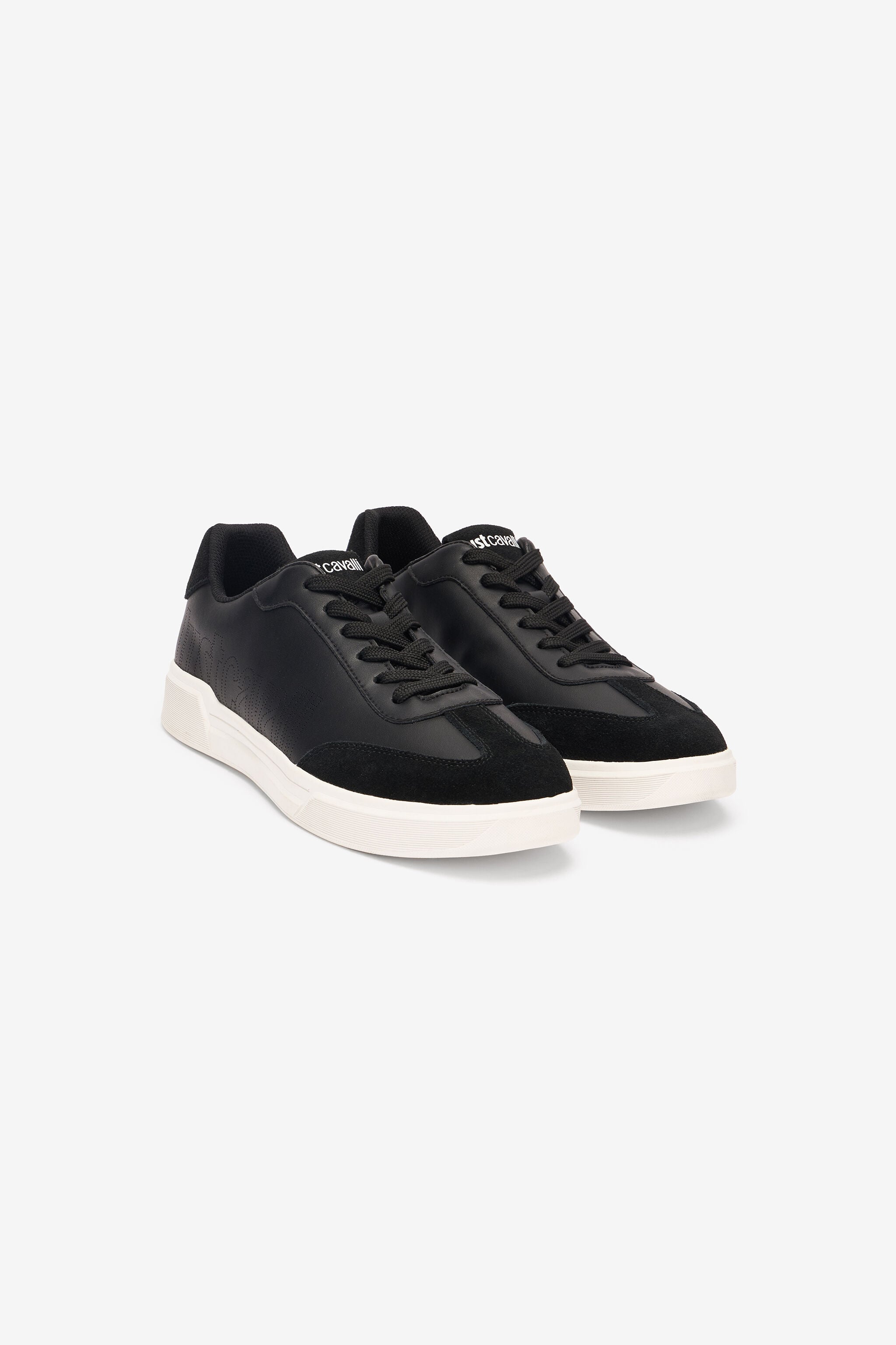 JC Sneakers With Perforated Logo JC Sneakers With Perforated Logo Black UFS017-UF292