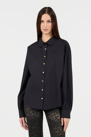 RC Camicia Nera con Bottoni Dorati BLACK TOT70B-FA005
