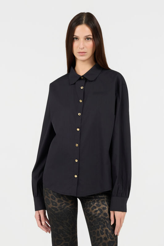 RC Camicia Nera con Bottoni Dorati RC Camicia Nera con Bottoni Dorati BLACK TOT70B-FA005