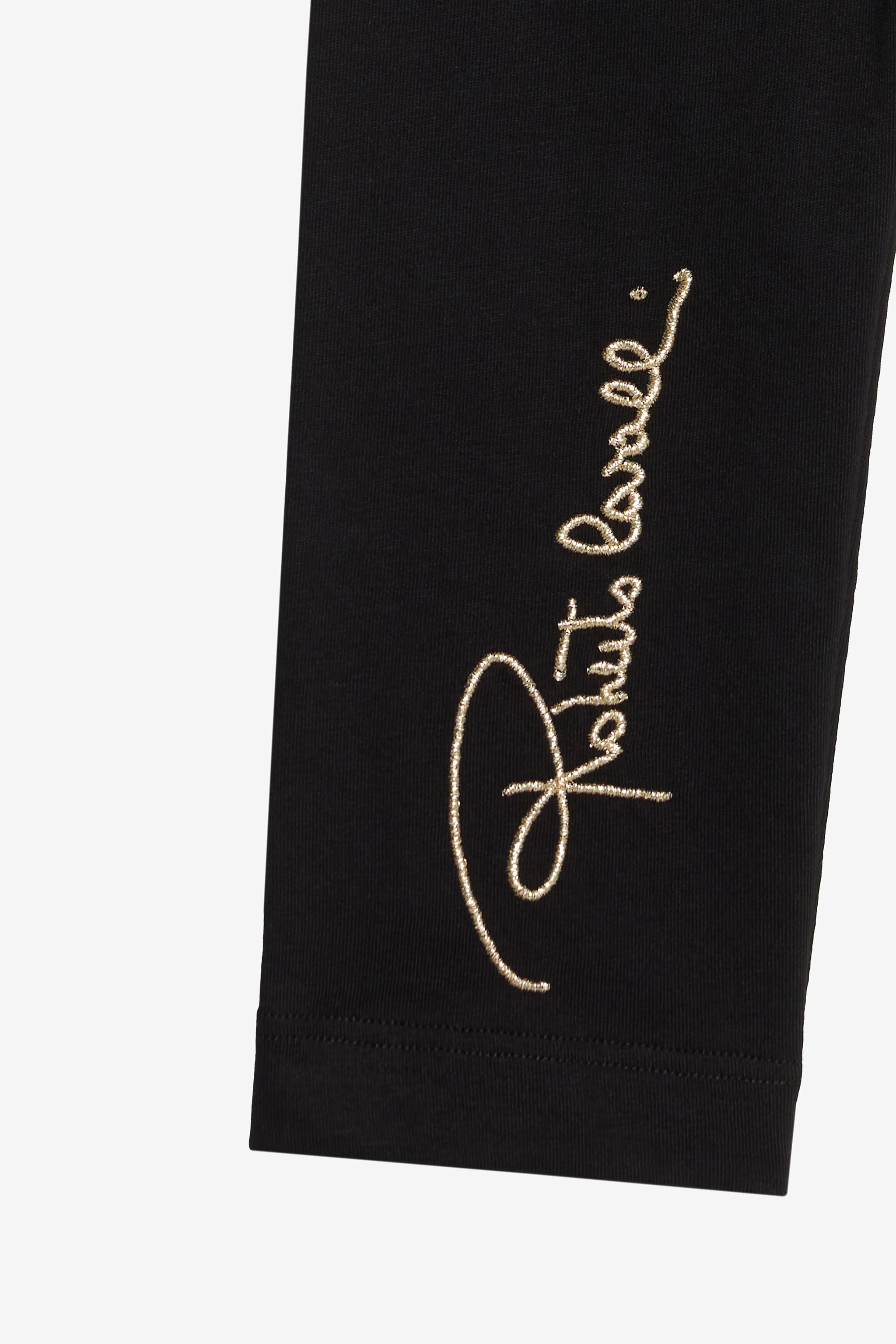 JU Sports Pants With Embroidered Logo JU Sports Pants With Embroidered Logo Black UJT23N-JD001
