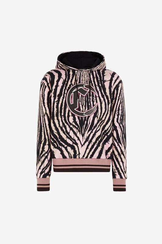 RC Freedom-Print Cotton Hoodie RC Freedom-Print Cotton Hoodie Black/Pink ORT69C-5OC80