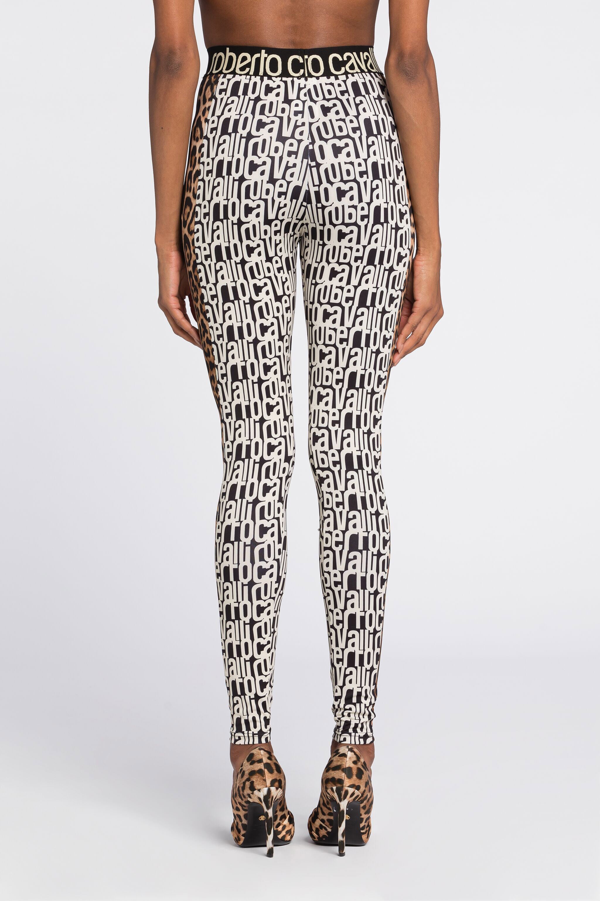 RC Leggings mit Logo-Print RC Leggings mit Logo-Print Schwarz/Weiß RKT26A-LNH82