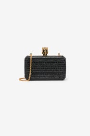 RC Pochette Avec Strass Et Tigre Noir UKB014-PZE10