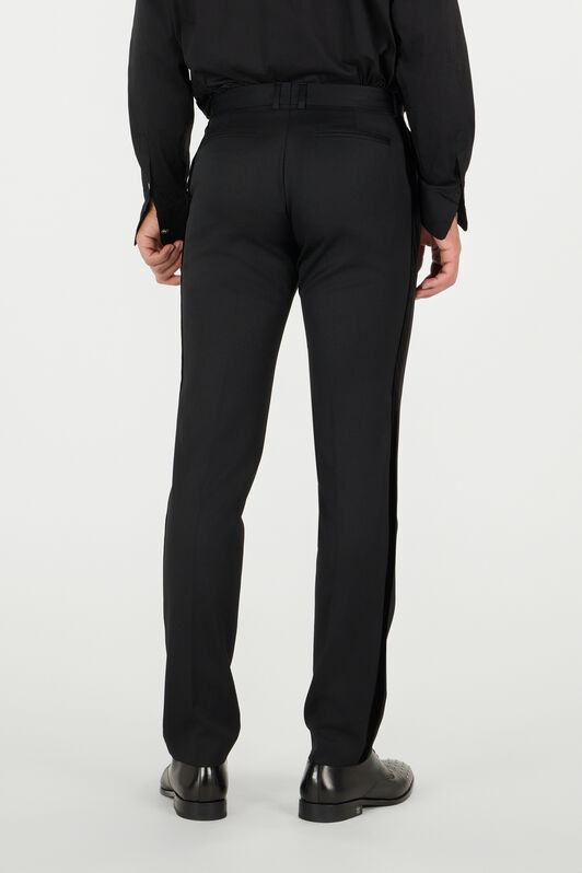 RC Straight-Leg Wool Trousers Black RRT202-VW020