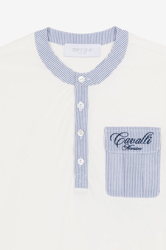 JU Logo-Embroidered Top JU Logo-Embroidered Top White OJT678-ISA2J