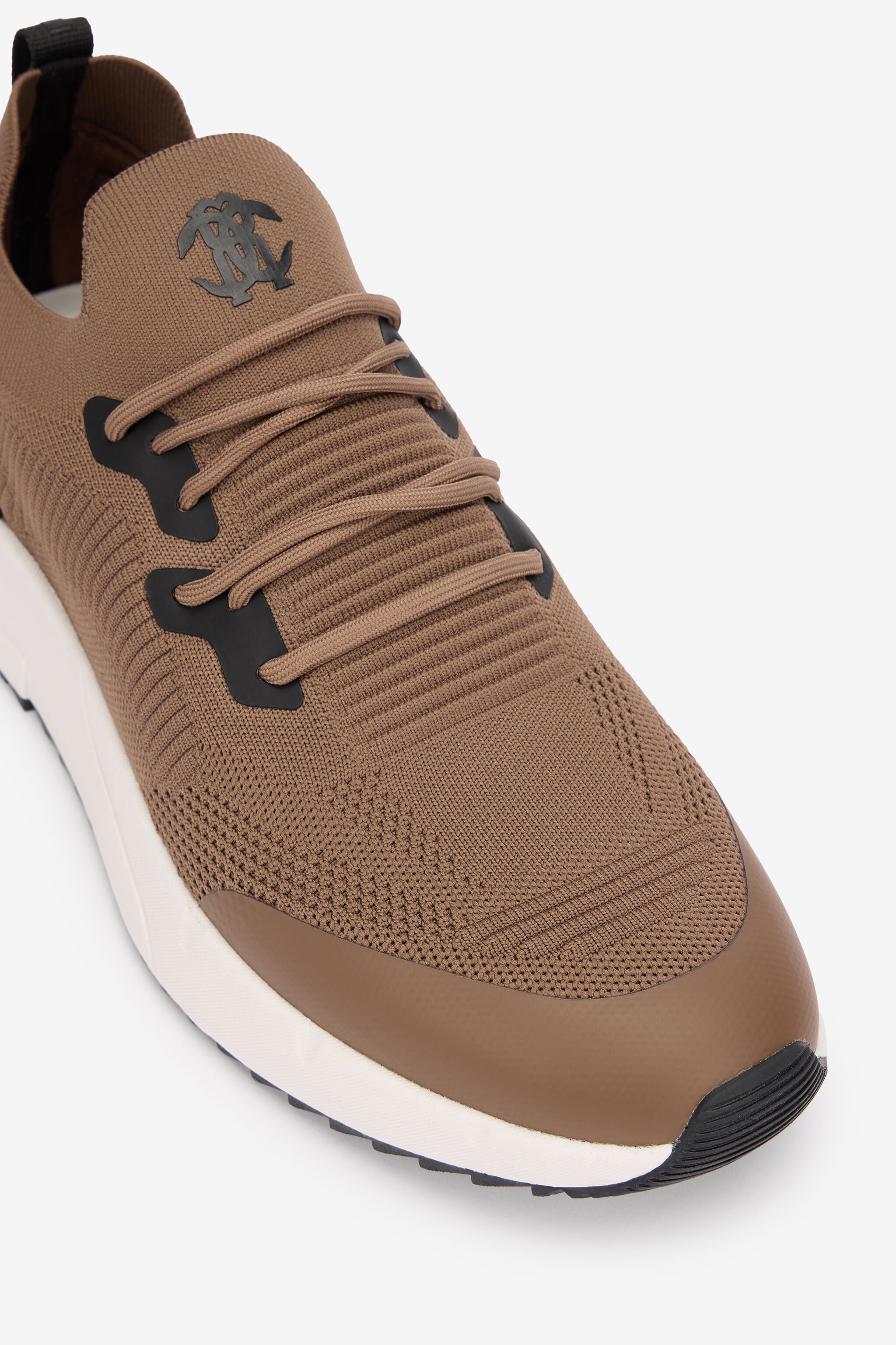 RC Braune Strick-Laufschuhe BROWN QOS00B-FT170