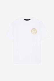 JC T-shirt Just Cavalli con stampa Tiger e logo BIANCO Q61251-Q0154