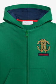JU Cotton hoodie GREEN VJT68E-CF050