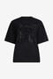 JC T-Shirt Just Cavalli Noir avec Logo en Strass JC T-Shirt Just Cavalli Noir avec Logo en Strass BLACK VFT188-VF311