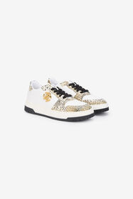 RC Zapatilla con Estampado de Leopardo y Monogram RC WHITE/JAGUAR QOS01L-PZO17
