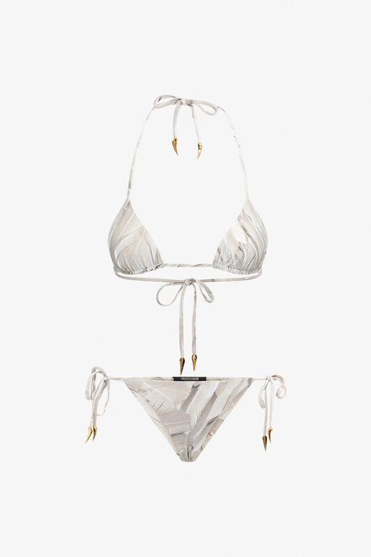 RC Ice Feathers print bikini White SWW001-LNL74