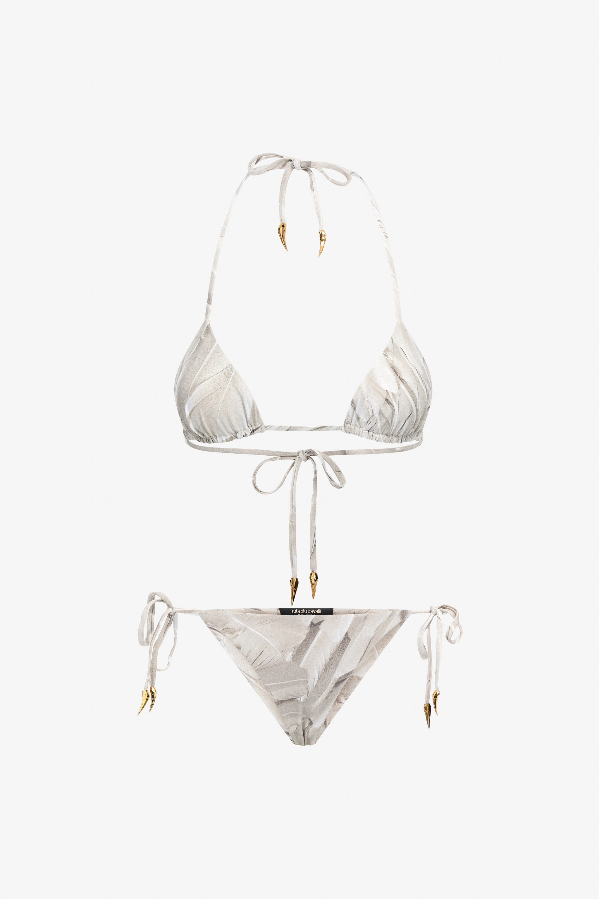 RC Ice Feathers print bikini White SWW001-LNL74