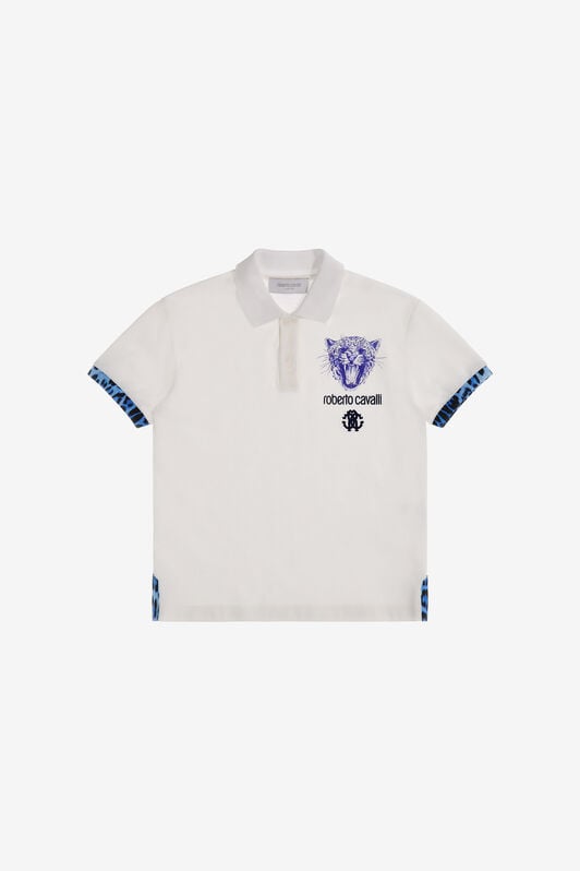 JU Logo polo t-shirt JU Logo polo t-shirt Blanc SJT630-KB002